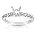 14 Karat Diamond Semi-Mount Ring