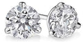 14K White Gold Diamond Stud Earrings