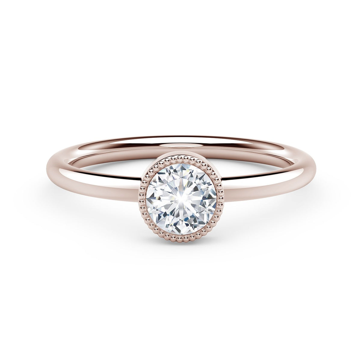 18K Rosé Stackable Diamond Fashion Ring