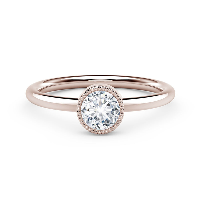 18K Rosé Stackable Diamond Fashion Ring