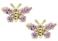 Children's 14K Yellow Gold Butterfly Studs