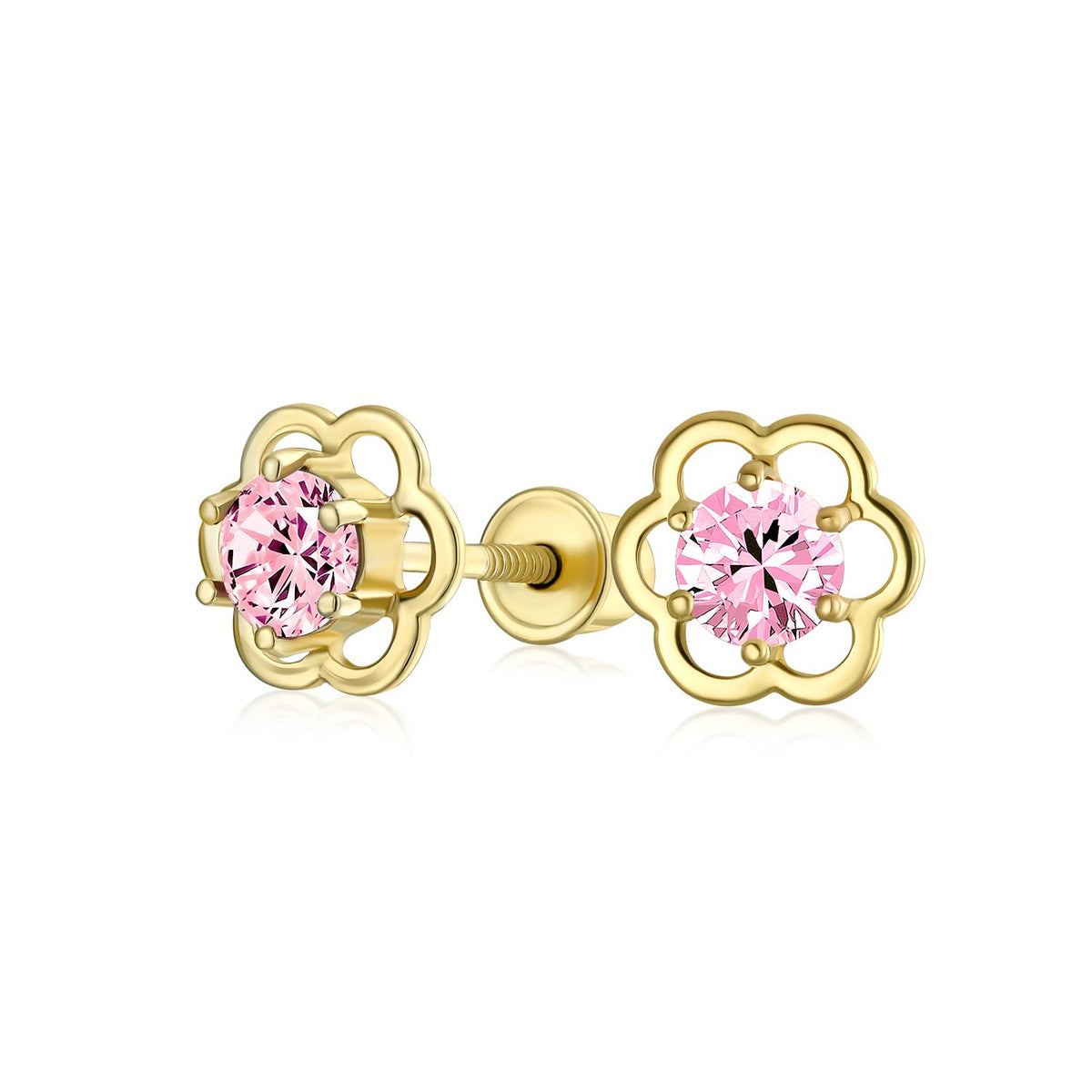 Children's 14K Gold Flower Studs