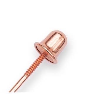14 Karat RG Individual  Backing Children's Earrings