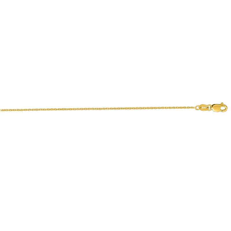 14K Yellow Gold Cable Link Chain