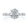 18K White Gold Diamond Semi-Mount Ring
