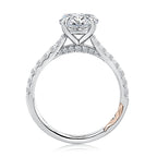 18K White Gold Traditional Diamond Semi-Mount Ring