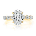 14K Gold Diamond Semi-Mount Ring