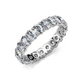 14K White Gold Oval Lab Grown Diamond Eternity Band