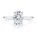 Oval Diamond Solitaire Ring