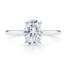 Oval Diamond Solitaire Ring