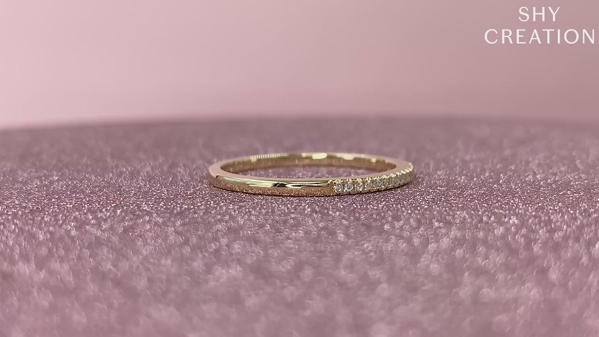 14K Gold Half Anniversary Wedding Band
