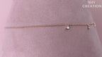 14K Gold Diamond Dangle Necklace