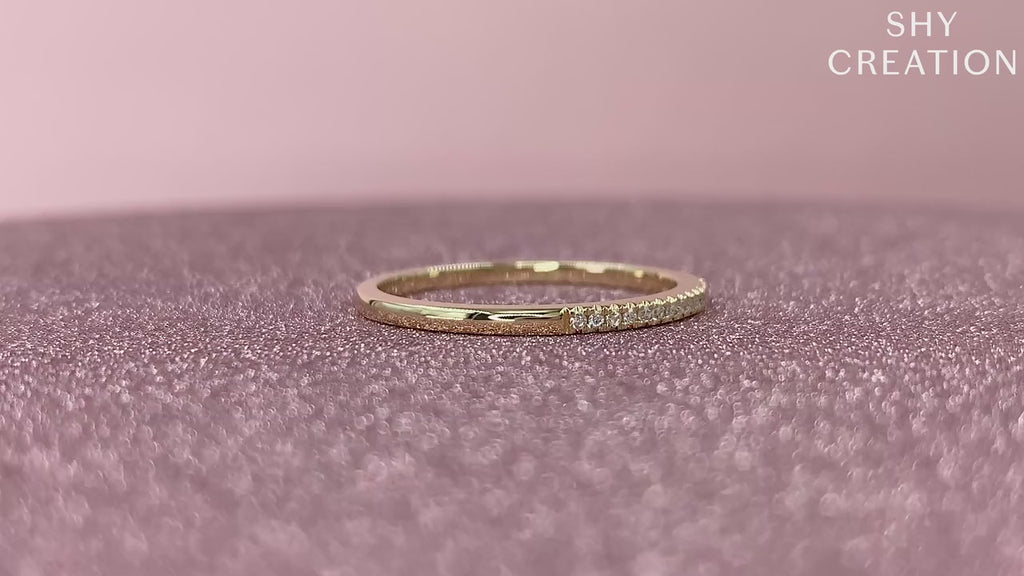 14K Gold Half Anniversary Wedding Band
