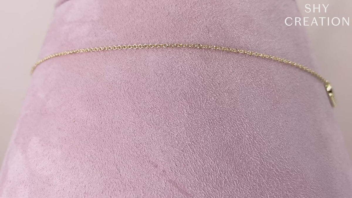 14K Gold Onyx Heart Diamond Necklace
