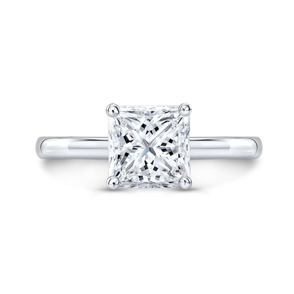 Princess Cut Diamond Solitaire