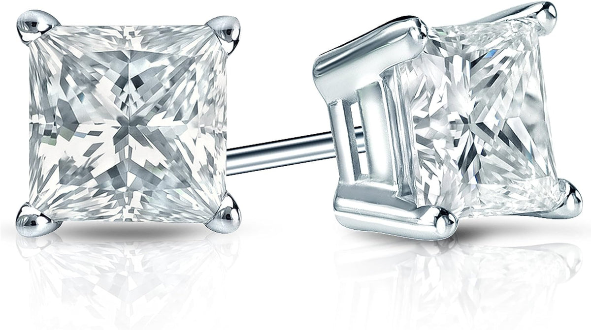 14K White Gold Lab Grown Diamond Studs