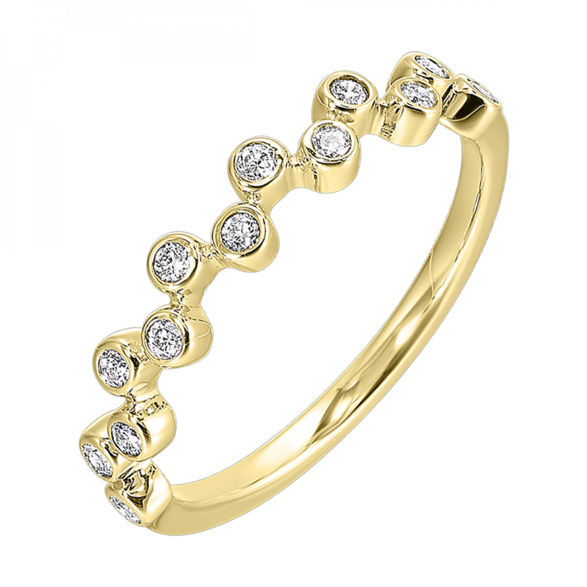14K Yellow Gold Stackable Fashion Ring