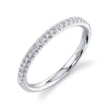 14K White Gold Half Anniversary Wedding Band