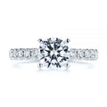14K White Gold Traditional Diamond Engagement Ring