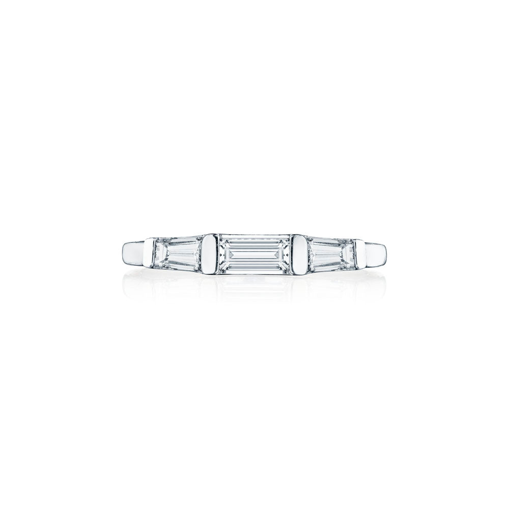 14K White Gold Diamond Wedding Band