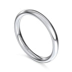 14K White Gold Polished Wedding Band